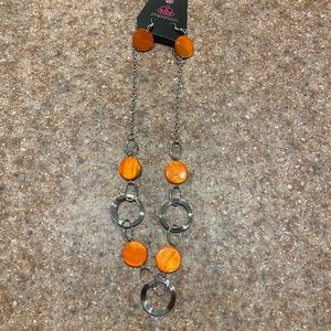 Paparazzi necklace and earrings
